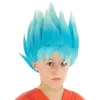 Image de Chaks - Perruque Goku Super Saiyajin Dieu pour enfants, accessoire officiel du costume Dragon Ball Anime pour carnaval et Halloween en occasion ou reconditionné
