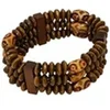Image de bracelet indien perles marron adulte - 11251