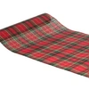 Image de chemin de table tissu tartan écosse 28cmx3m rouge - 12315 Chaks