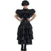 Image de Mercredi - Deguisement Robe De Bal Noire Taille 152 Cm Pour Enfant