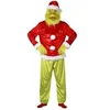 Image de déguisement grinch croque-mitaine poilu adulte - l - vert - c4670l