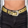 Image de ceinture boucle strass paillettes 112x3.8cm or - 14081-81