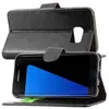 Image de Etui Portefeuille pour S7 edge Galaxy SM-G935F G935 PU Cuir Porte-Cartes Support Stand, Noir