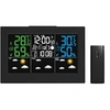 Image de Station Meteo LCD Couleurs avec Capteur Exterieur Sans Fil - Previsions Meteo J+3 - Grand Ecran LCD - Fonction Calendrier, Horloge, Alerte Gel