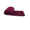 Image de Couverture, plaid polaire 220 x 240 cm en flanelle ultra doux - Prune