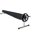 Image de Couverture, bâche de protection pour enrouleur de piscine - 3.80 m - Noir -