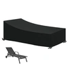 Image de Bâche, housse de protection imperméable pour transat - 210 x 75 cm - Noir -
