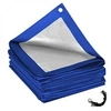 Image de Bâche de protection réversible 4 saisons pour piscine hors sol - Ronde 5,49 m - 150 gsm - Bleu et gris -