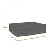 Image de Housse, bâche de protection pour plancha, imperméable, anti UV - 60 x 50 x 25 cm - Noir