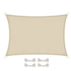 Image de Voile d'ombrage rectangulaire imperméable et anti-UV - 2 x 3 m - Beige -