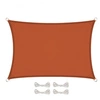 Image de Voile d'ombrage rectangulaire imperméable et anti-UV - 2 x 3 m - Terracotta -