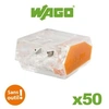 Image de Wago - flacon de 50 mini bornes 3 fils s2273 wago