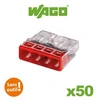 Image de Wago - 50 bornes de connexion auto 4 entrées s2273
