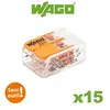 Image de - Blister de 15 bornes de connexion automatique S221 2 entrées WAGO