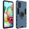 Image de Coque pour Samsung Galaxy A51 Bi-matière Bague Support Vidéo Bleu nuit