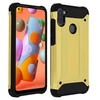 Image de Coque pour Samsung Galaxy A11 / M11 Design Relief Bi-matière Antichoc Antichute 1.8m Dorée