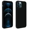 Image de Coque pour iPhone 12 Pro Max Hybride Finition Tissu Ultra-fine Lavable à l'eau Noir