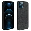 Image de Coque pour iPhone 12 Pro Max Hybride Finition Tissu Ultra-fine Lavable à l'eau Gris