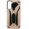Image de Coque pour Samsung Galaxy S21 Plus Bi-matière Antichoc Béquille Support Vidéo Rose gold