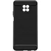 Image de Coque pour Xiaomi Redmi Note 9T Souple Coins Renforcés Carbone Effet Brossé Noir