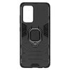 Image de Coque pour Samsung Galaxy A52 A52 5G et A52s Hybride Antichoc Bague Métallique Support Noir