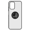 Image de Coque pour Xiaomi Redmi Note 10 / Note 10s Bi-matière Bague Métallique Support Noir