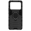 Image de Coque pour Xiaomi Mi 11 Ultra Hybride Antichoc Bague Métallique Support Noir