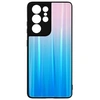 Image de Coque pour Samsung Galaxy S21 Ultra Bi-matière Holographique Brillant et Rose
