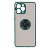 Image de Coque pour iPhone 11 Pro Bi-matière Bague Métallique Support Vert