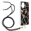 Image de Coque Samsung Galaxy A51 5G Motif géométrique Cordon Amovible Noir