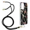 Image de Coque Samsung Galaxy A72 Motif géométrique Cordon Amovible noir