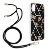 Image de Coque pour iPhone XS Max Motif géométrique avec Cordon Amovible Noir