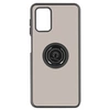 Image de Coque pour Samsung Galaxy A03S Bi-matière Bague Métallique Support Noir