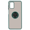 Image de Coque pour Samsung Galaxy A03S Bi-matière Bague Métallique Support Vert