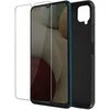 Image de Coque pour Samsung Galaxy A12 Souple Noir et Verre Trempé 9H Transparent