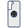 Image de Coque pour Samsung Galaxy S22 Plus Bi-matière Bague Métallique Support Vidéo Bleu