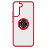 Image de Coque pour Samsung Galaxy S22 Plus Bi-matière Bague Métallique Support Vidéo Rouge