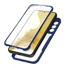 Image de Coque pour Samsung Galaxy S22 Plus Dos Plexiglas Avant Polymère Coins Renforcés Contour bleu