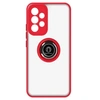 Image de Coque pour Samsung Galaxy A53 5G Bi-matière Bague Métallique Support Vidéo Rouge