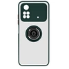Image de Coque pour Xiaomi Poco M4 Pro Bi-matière Bague Métallique Support Vidéo Vert