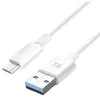 Image de Cable Micro-USB Charge et Transfert De Données Intensité 1A Longueur 1.5m Blanc