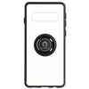 Image de Coque pour Samsung Galaxy S10 Bi-matière Bague Métallique Support Vidéo Noir