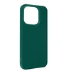 Image de Coque pour iPhone 14 Pro Silicone Flexible Finition Mate Anti-traces vert foncé