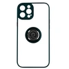 Image de Coque pour iPhone 14 Pro Bi-matière Bague Métallique Support Vidéo Vert