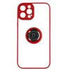Image de Coque pour iPhone 14 Pro Bi-matière Bague Métallique Support Vidéo Rouge