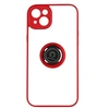 Image de Coque pour iPhone 14 Plus Bi-matière Bague Métallique Support Vidéo rouge