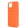Image de Coque pour iPhone 14 Plus Silicone Souple Porte-carte Fine Légère orange