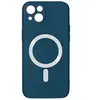 Image de Coque pour iPhone 14 Plus Compatible MagSafe Semi Rigide Soft-Touch Bleu