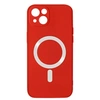 Image de Coque pour iPhone 14 Plus Compatible Magsafe Semi Rigide Soft-Touch rouge