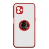 Image de Coque pour Samsung Galaxy Xcover 6 Pro Bi-matière Bague Métallique Support Vidéo Rouge